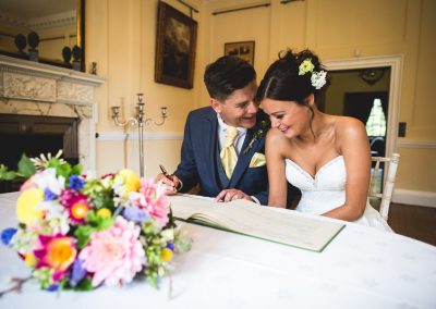 bridal couple at sprivers mansion - wedding venue in kent